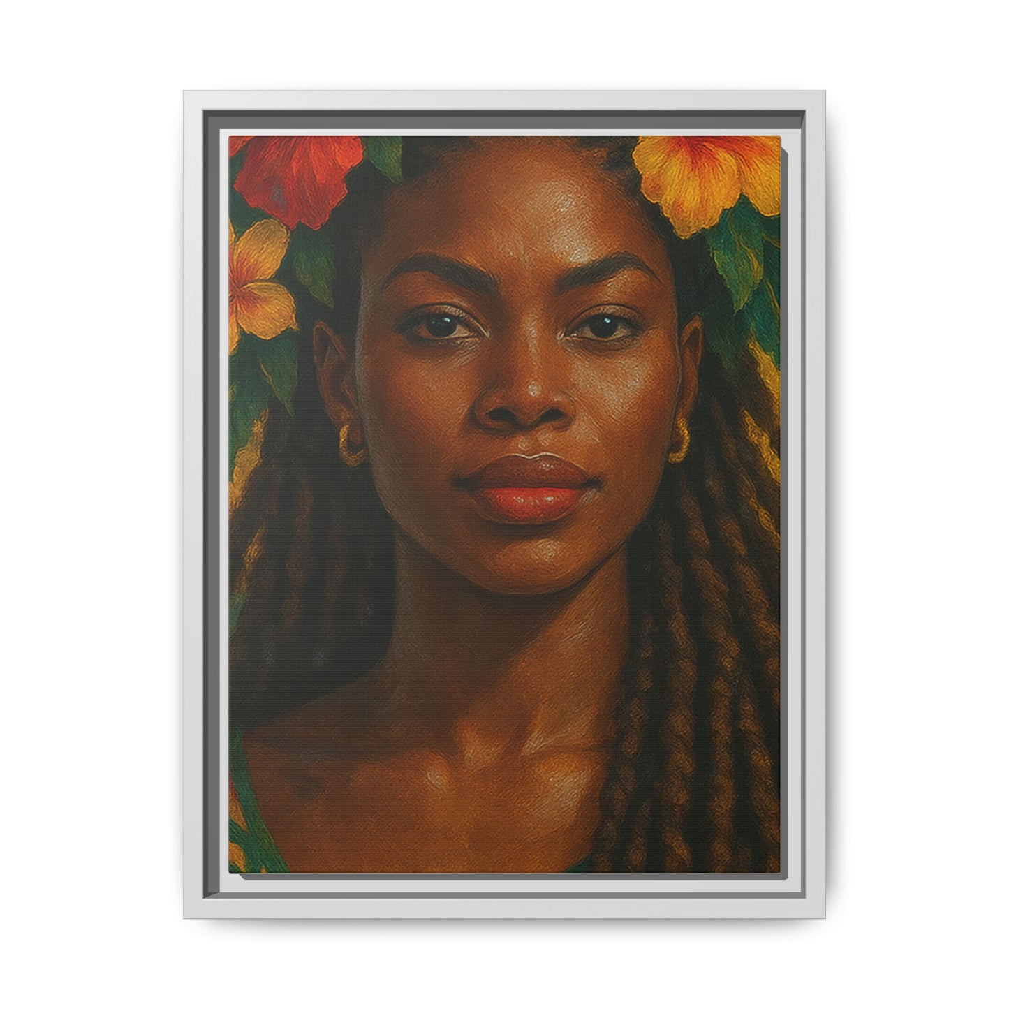 Framed Matte Canvas Print —Pennycooke Girl