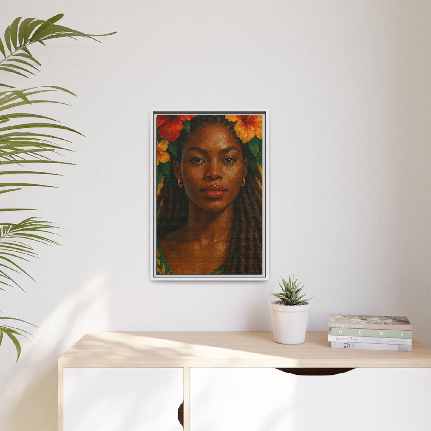Framed Matte Canvas Print —Pennycooke Girl