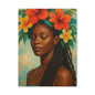 Pennycooke Girl 2 Portrait Canvas – Black Woman with Hibiscus Wall Art