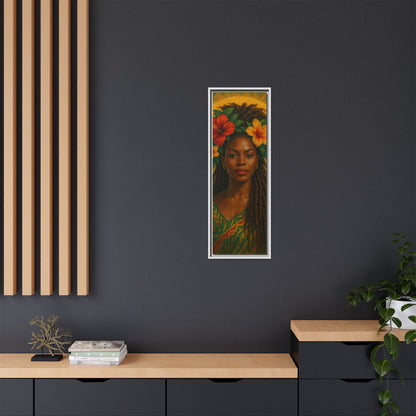 Framed Matte Canvas Print —Pennycooke Girl