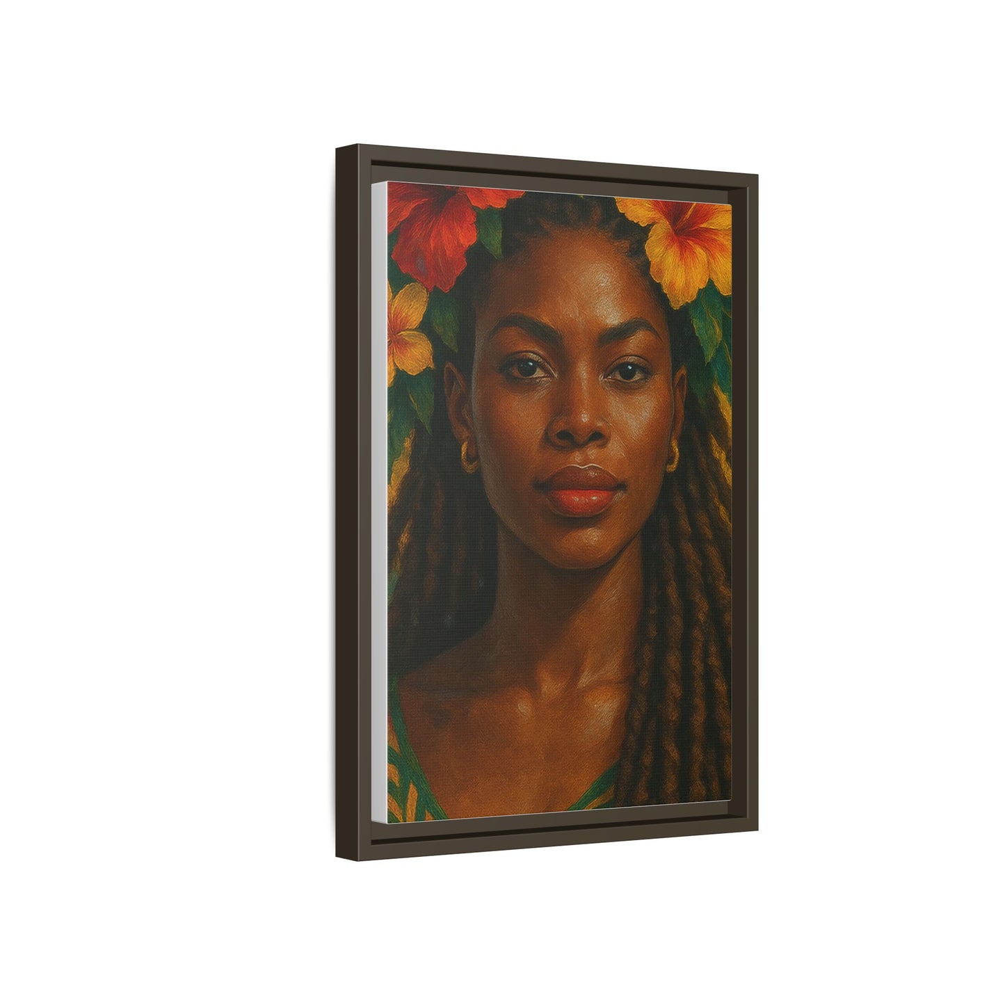 Framed Matte Canvas Print —Pennycooke Girl