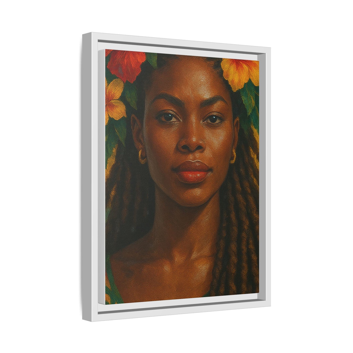 Framed Matte Canvas Print —Pennycooke Girl