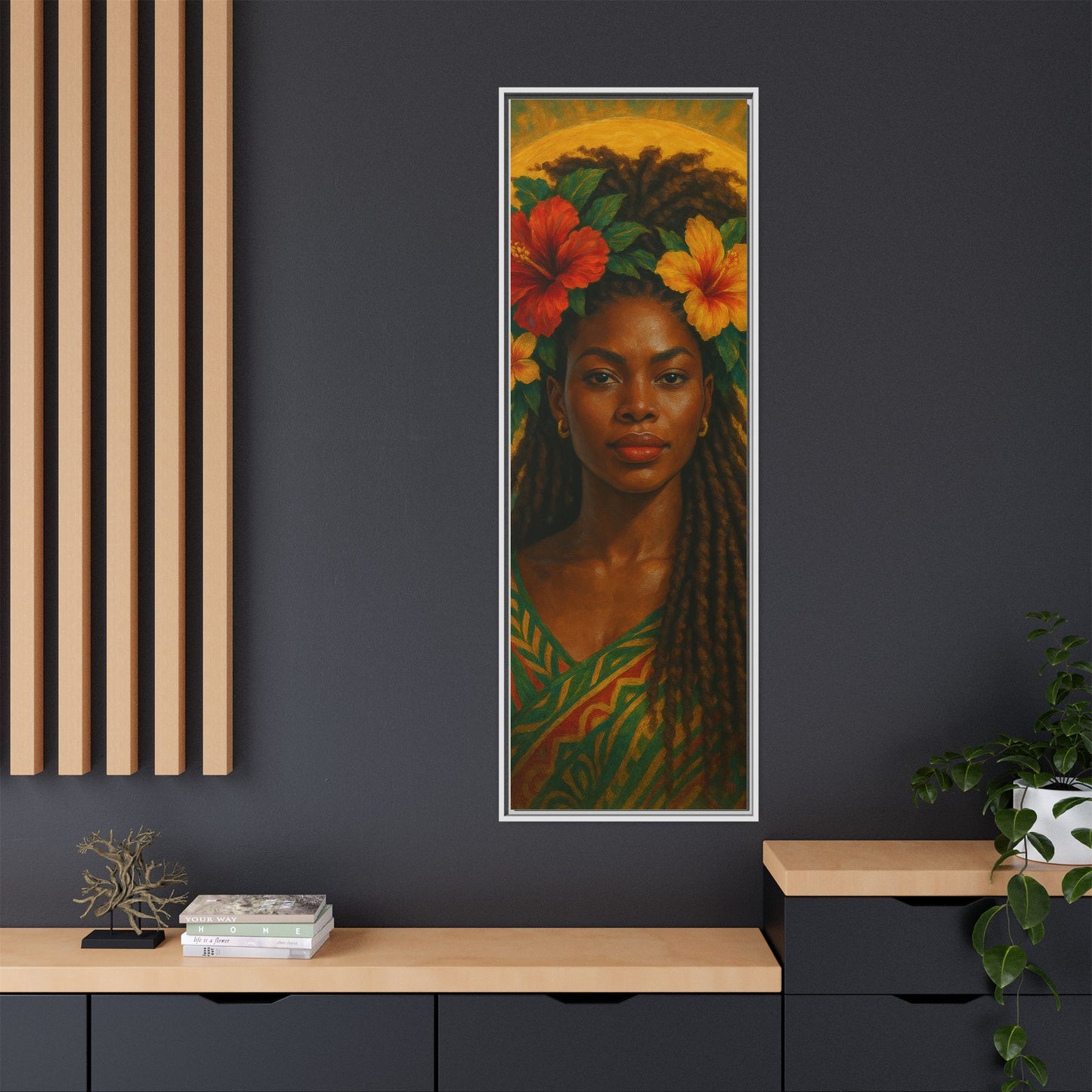 Framed Matte Canvas Print —Pennycooke Girl