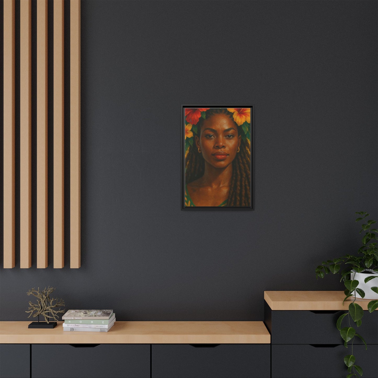 Framed Matte Canvas Print —Pennycooke Girl