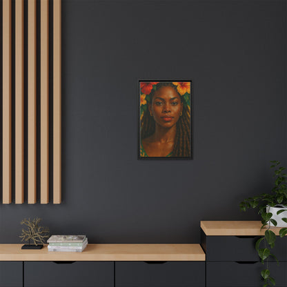 Framed Matte Canvas Print —Pennycooke Girl