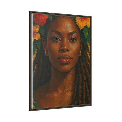 Framed Matte Canvas Print —Pennycooke Girl