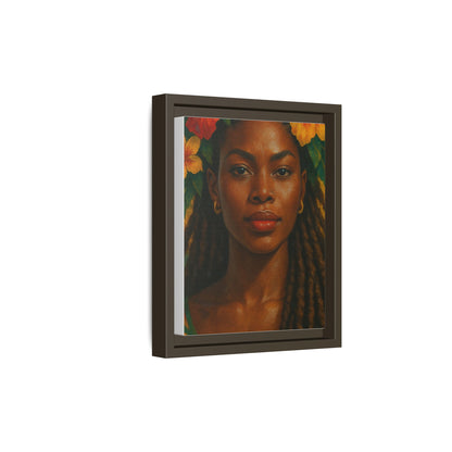 Framed Matte Canvas Print —Pennycooke Girl