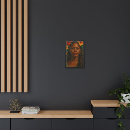 Framed Matte Canvas Print —Pennycooke Girl