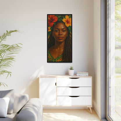 Framed Matte Canvas Print —Pennycooke Girl