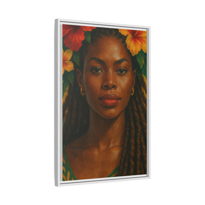 Framed Matte Canvas Print —Pennycooke Girl