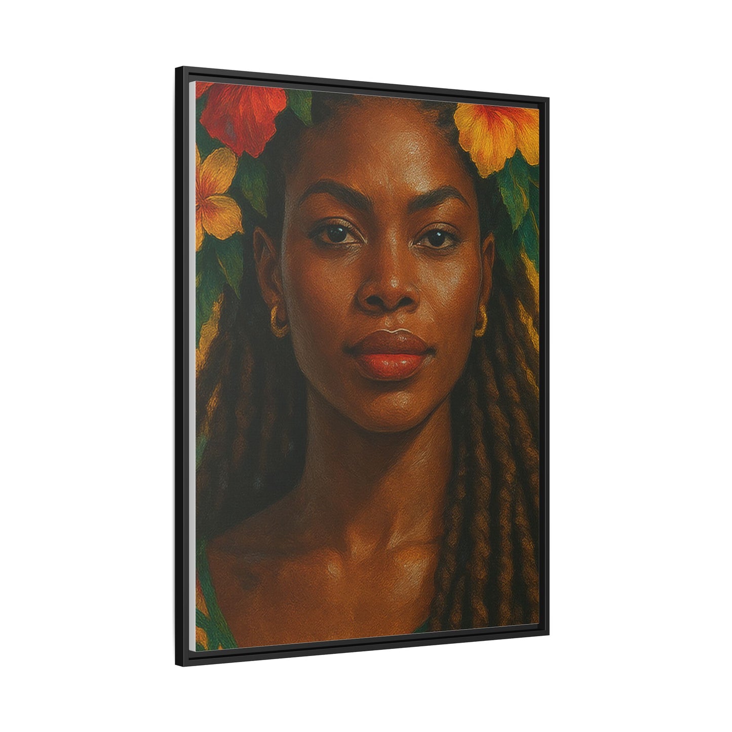 Framed Matte Canvas Print —Pennycooke Girl