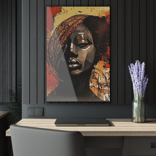 Palmyra - Modern Acrylic Art Print with French Cleat Hanging