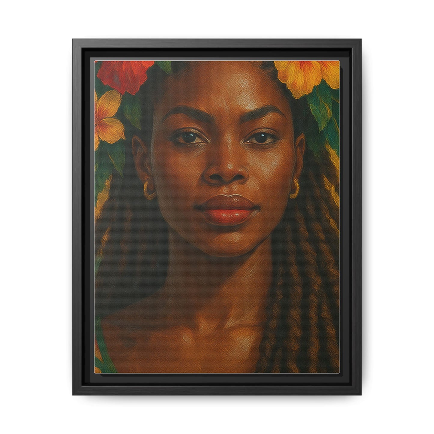 Framed Matte Canvas Print —Pennycooke Girl