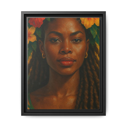 Framed Matte Canvas Print —Pennycooke Girl