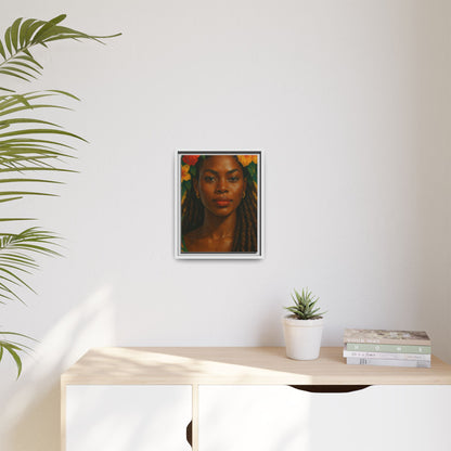 Framed Matte Canvas Print —Pennycooke Girl