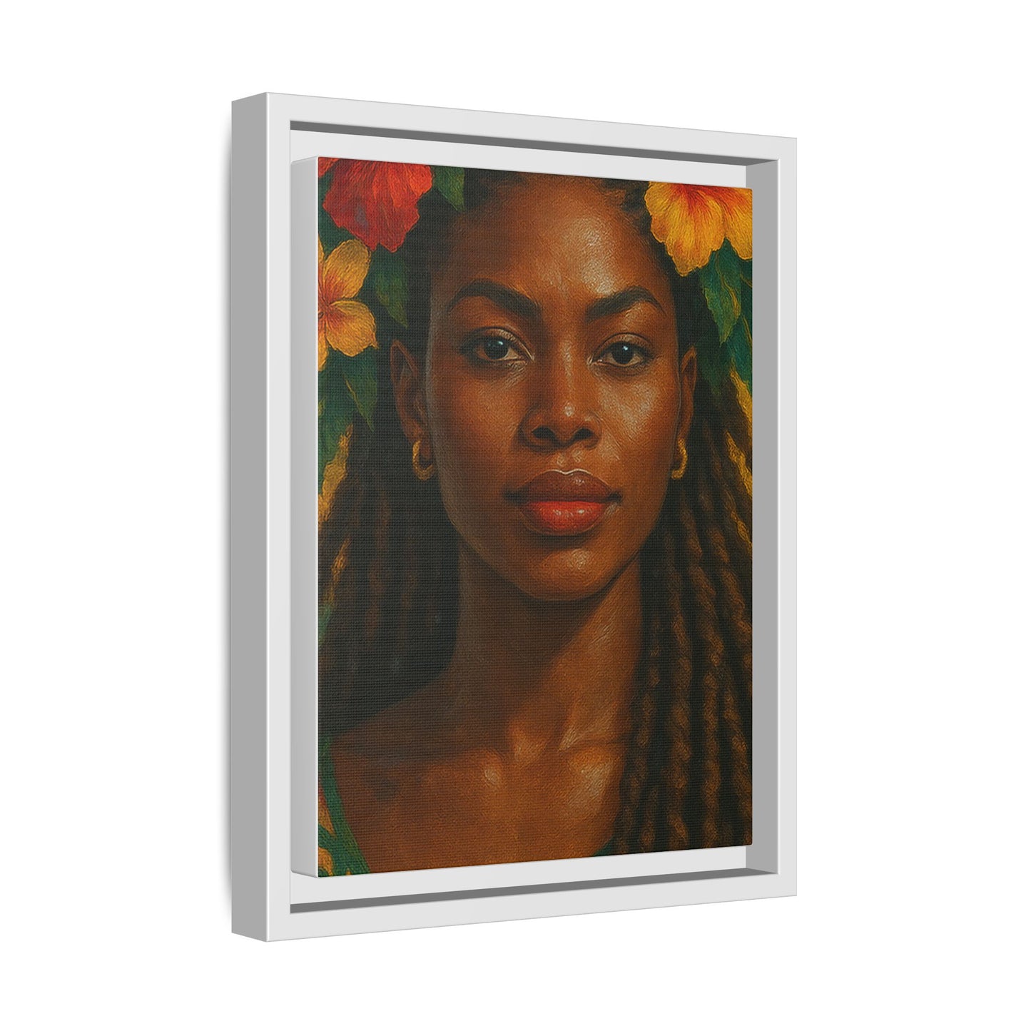 Framed Matte Canvas Print —Pennycooke Girl
