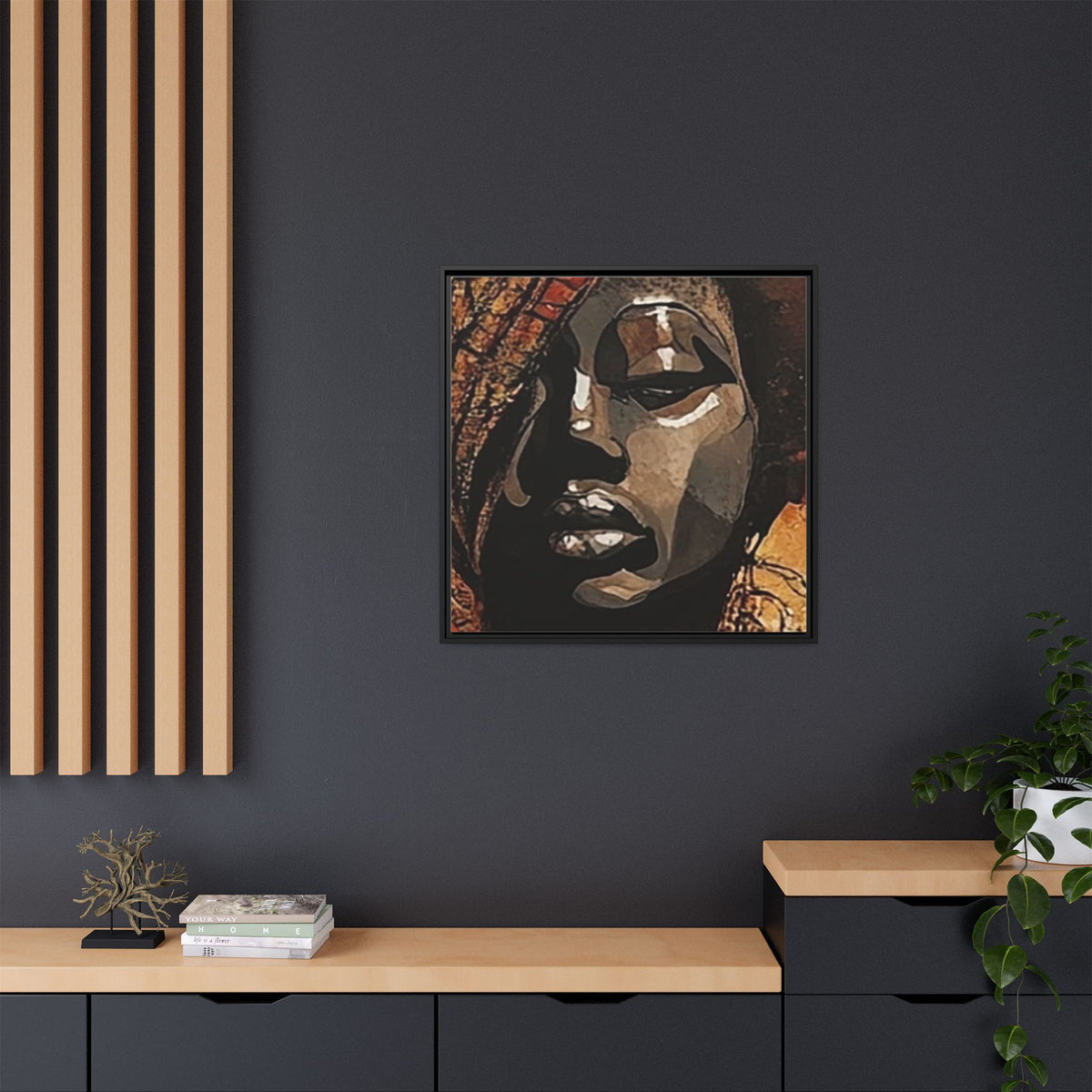 Palmyra - Framed Matte Canvas Artwork - DesignsByZuedi