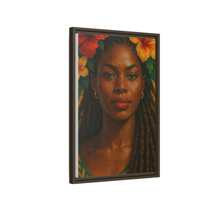 Framed Matte Canvas Print —Pennycooke Girl