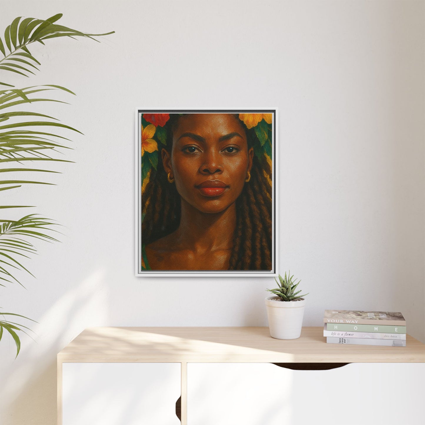 Framed Matte Canvas Print —Pennycooke Girl
