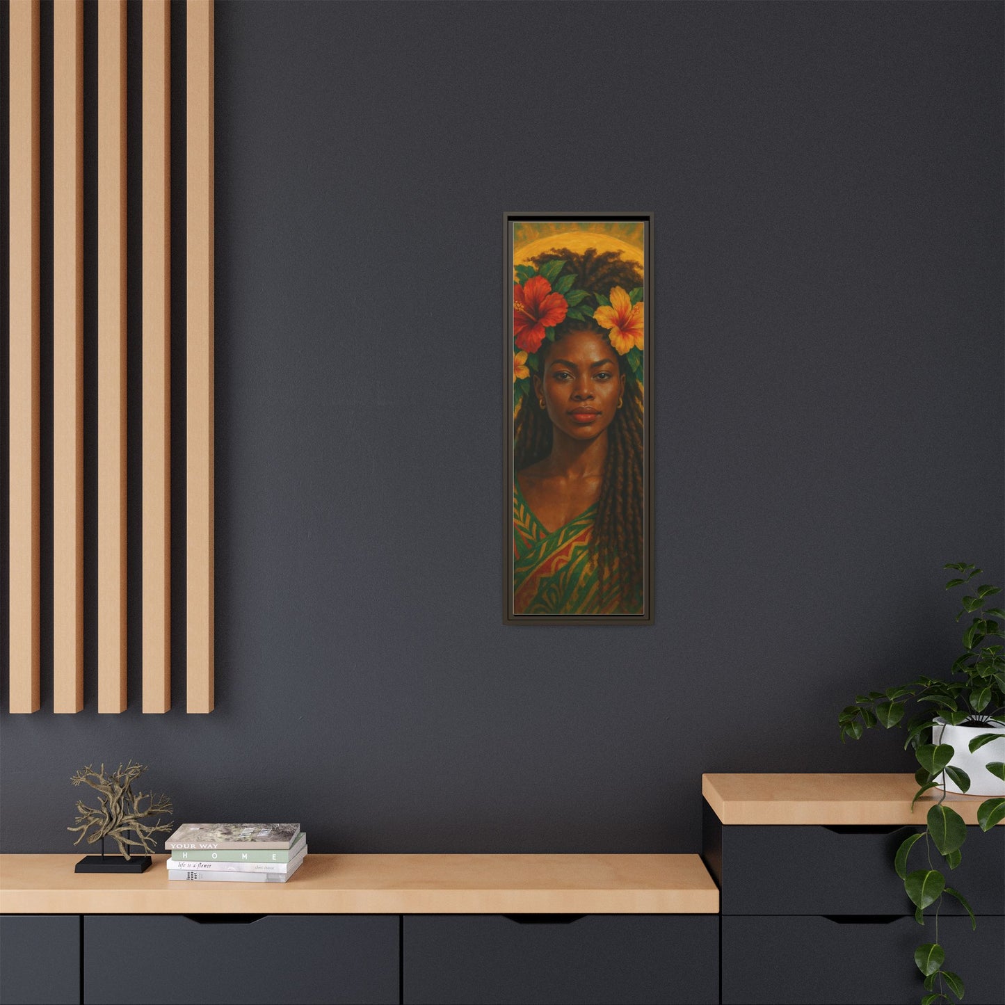 Framed Matte Canvas Print —Pennycooke Girl