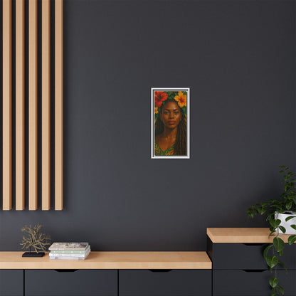 Framed Matte Canvas Print —Pennycooke Girl