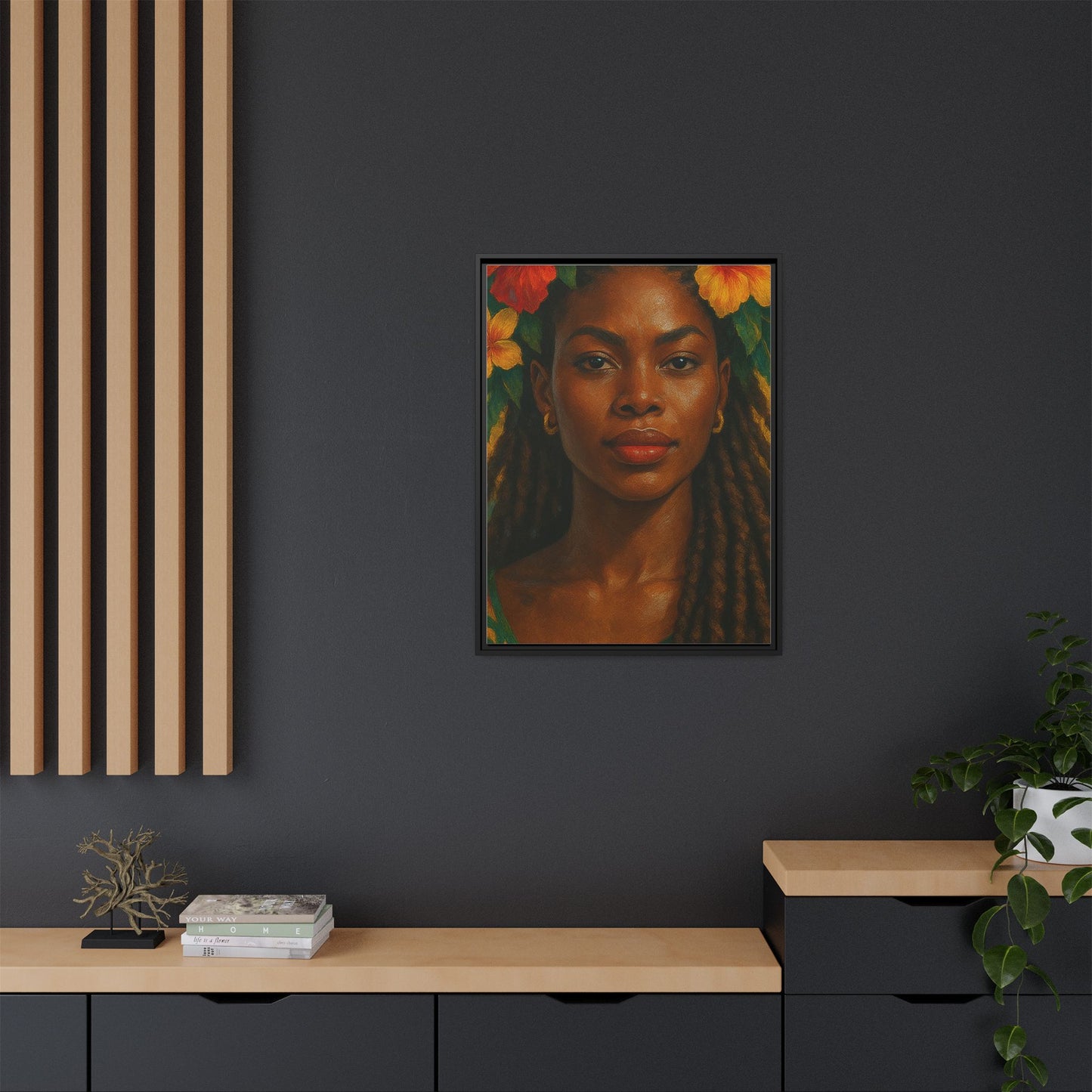 Framed Matte Canvas Print —Pennycooke Girl