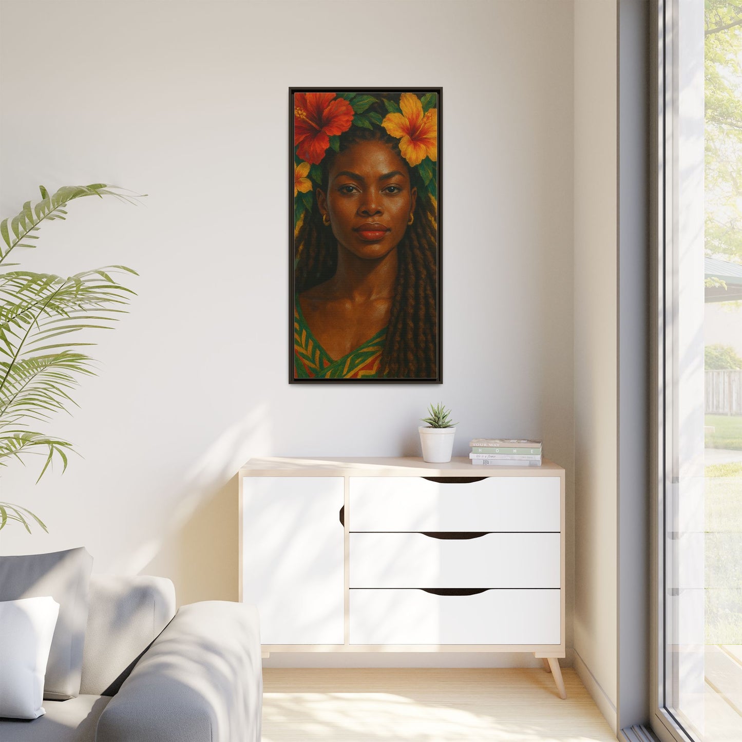 Framed Matte Canvas Print —Pennycooke Girl