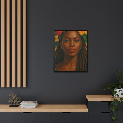 Framed Matte Canvas Print —Pennycooke Girl