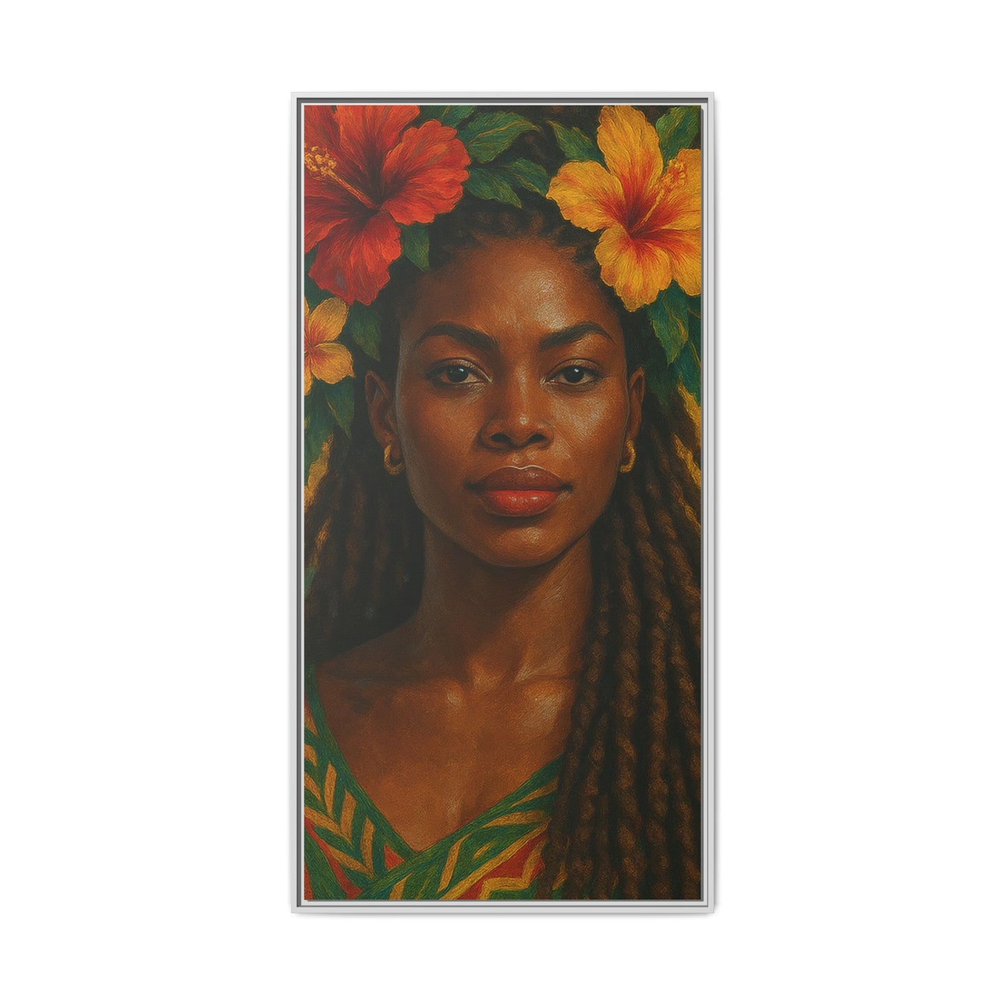 Framed Matte Canvas Print —Pennycooke Girl