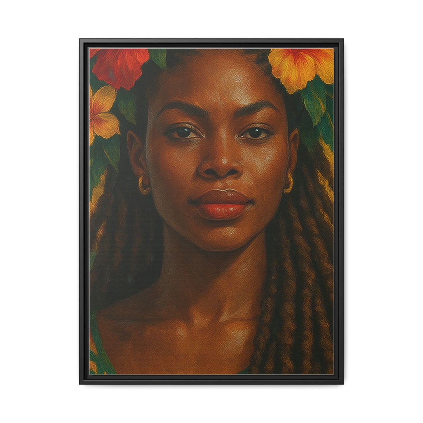 Framed Matte Canvas Print —Pennycooke Girl