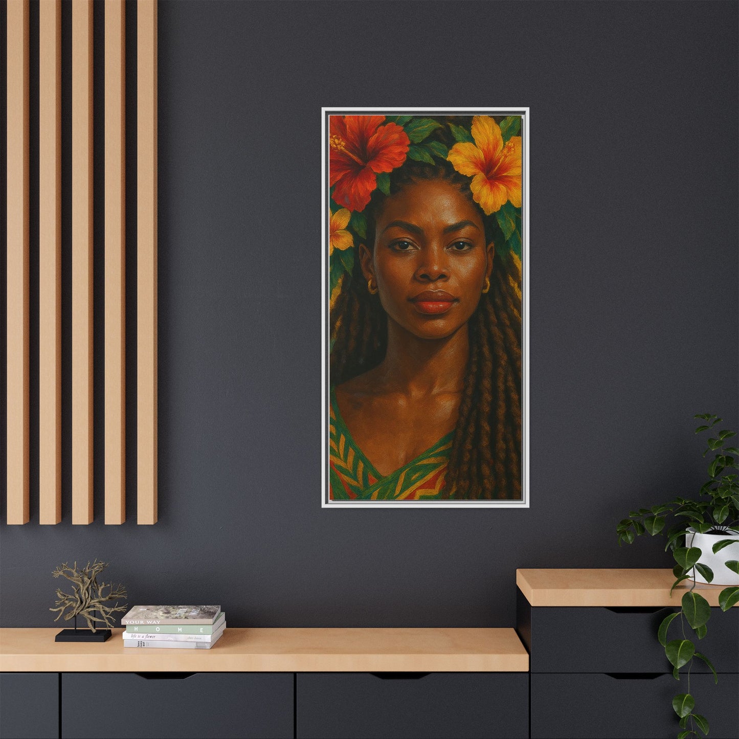 Framed Matte Canvas Print —Pennycooke Girl