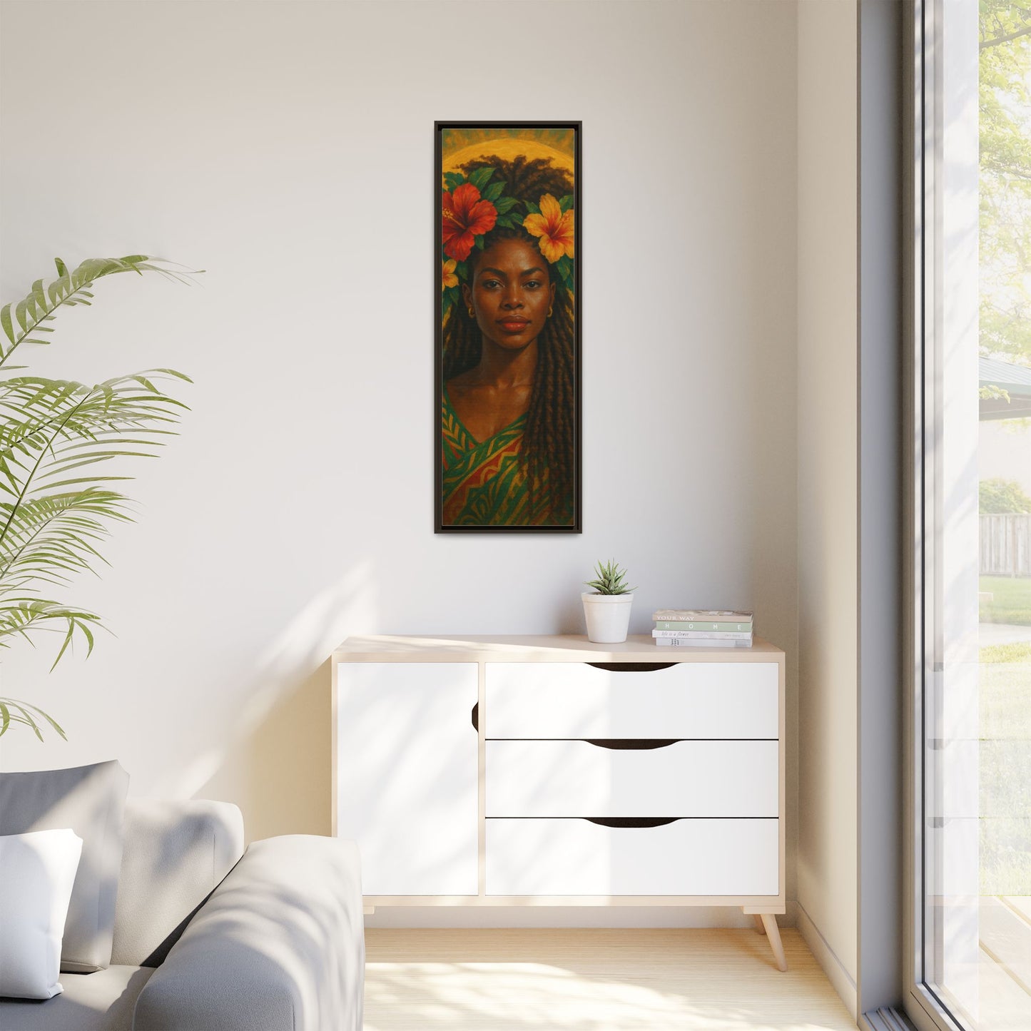 Framed Matte Canvas Print —Pennycooke Girl