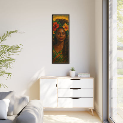 Framed Matte Canvas Print —Pennycooke Girl