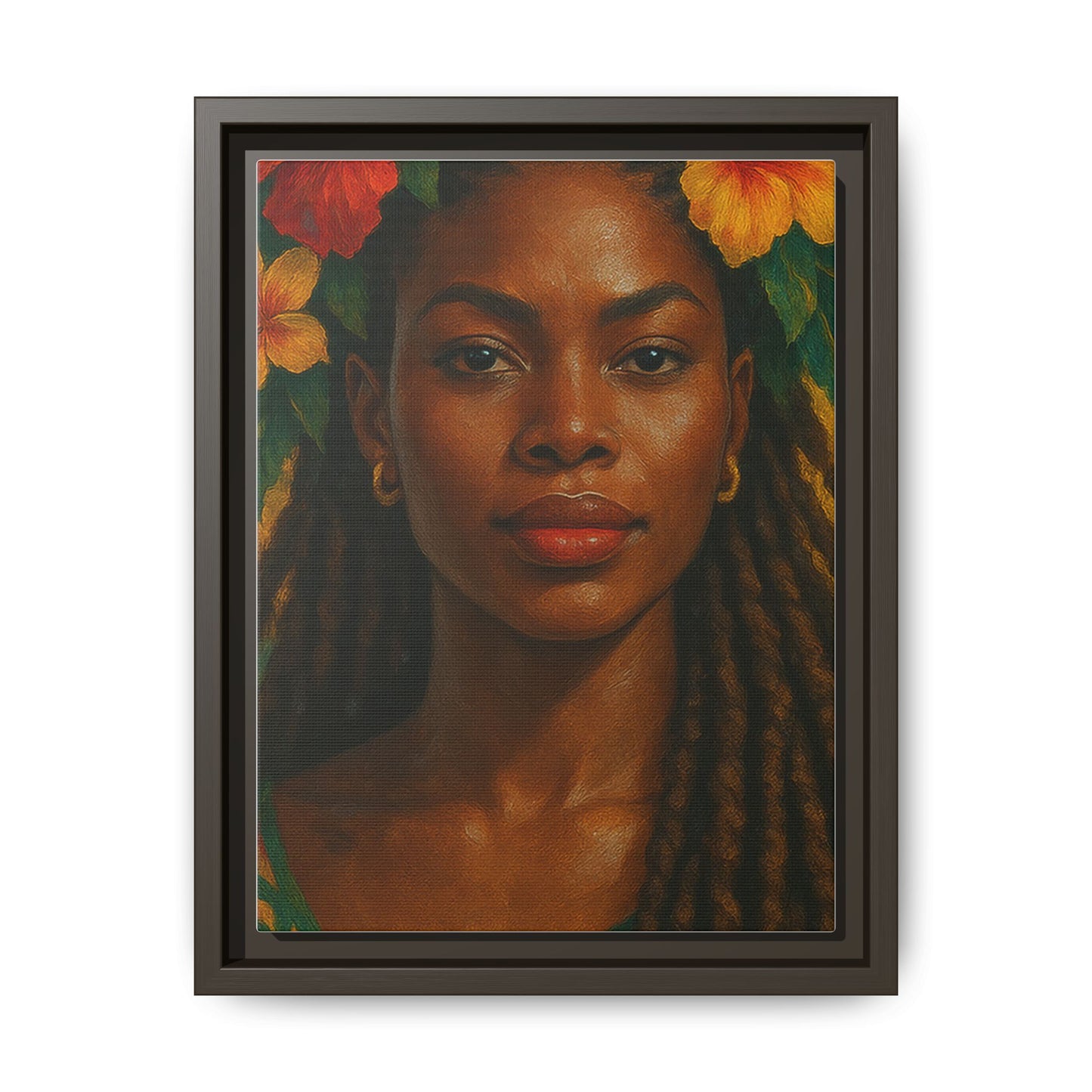 Framed Matte Canvas Print —Pennycooke Girl