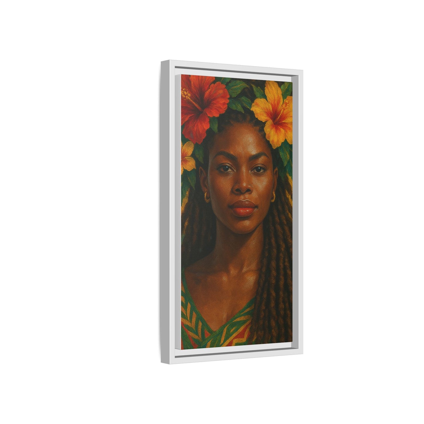 Framed Matte Canvas Print —Pennycooke Girl