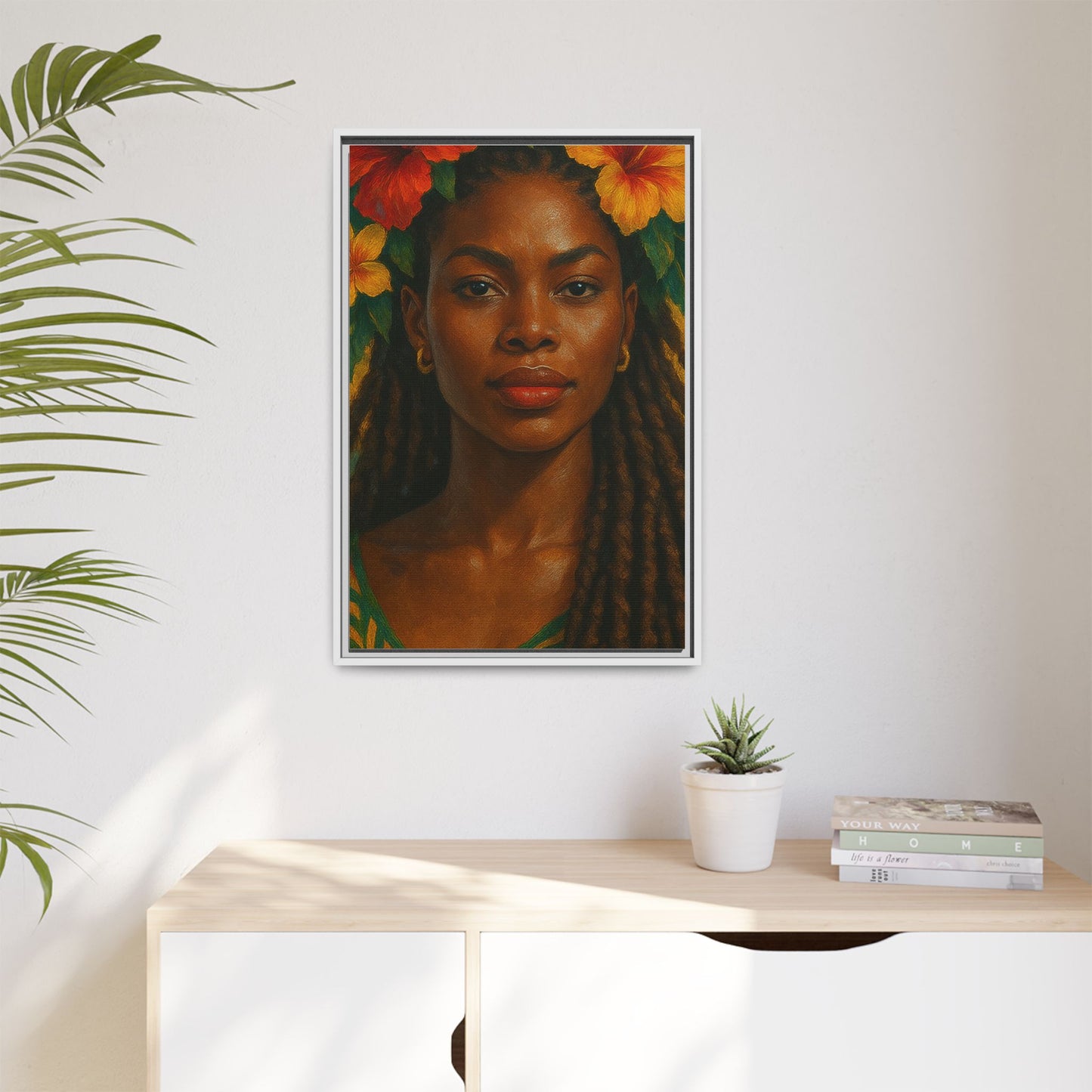 Framed Matte Canvas Print —Pennycooke Girl