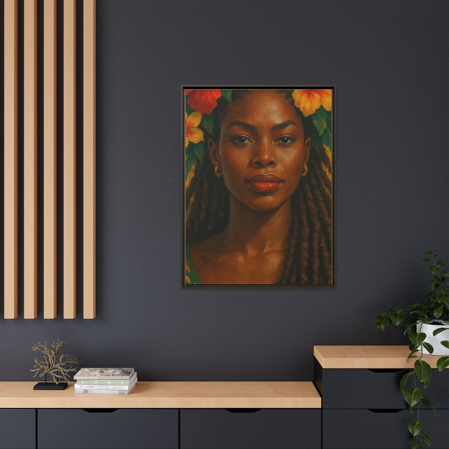Framed Matte Canvas Print —Pennycooke Girl