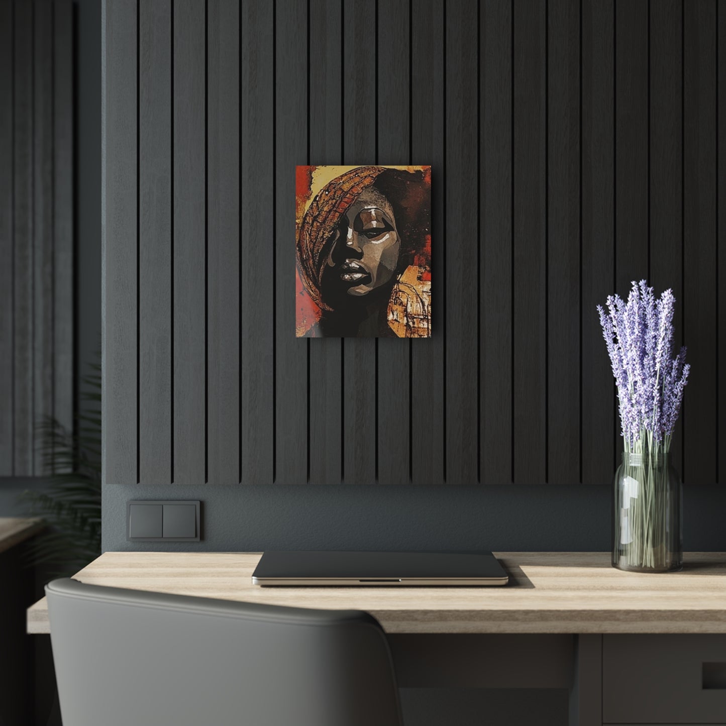 Palmyra - Modern Acrylic Art Print with French Cleat Hanging