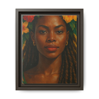 Framed Matte Canvas Print —Pennycooke Girl