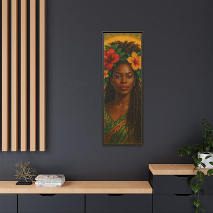 Framed Matte Canvas Print —Pennycooke Girl