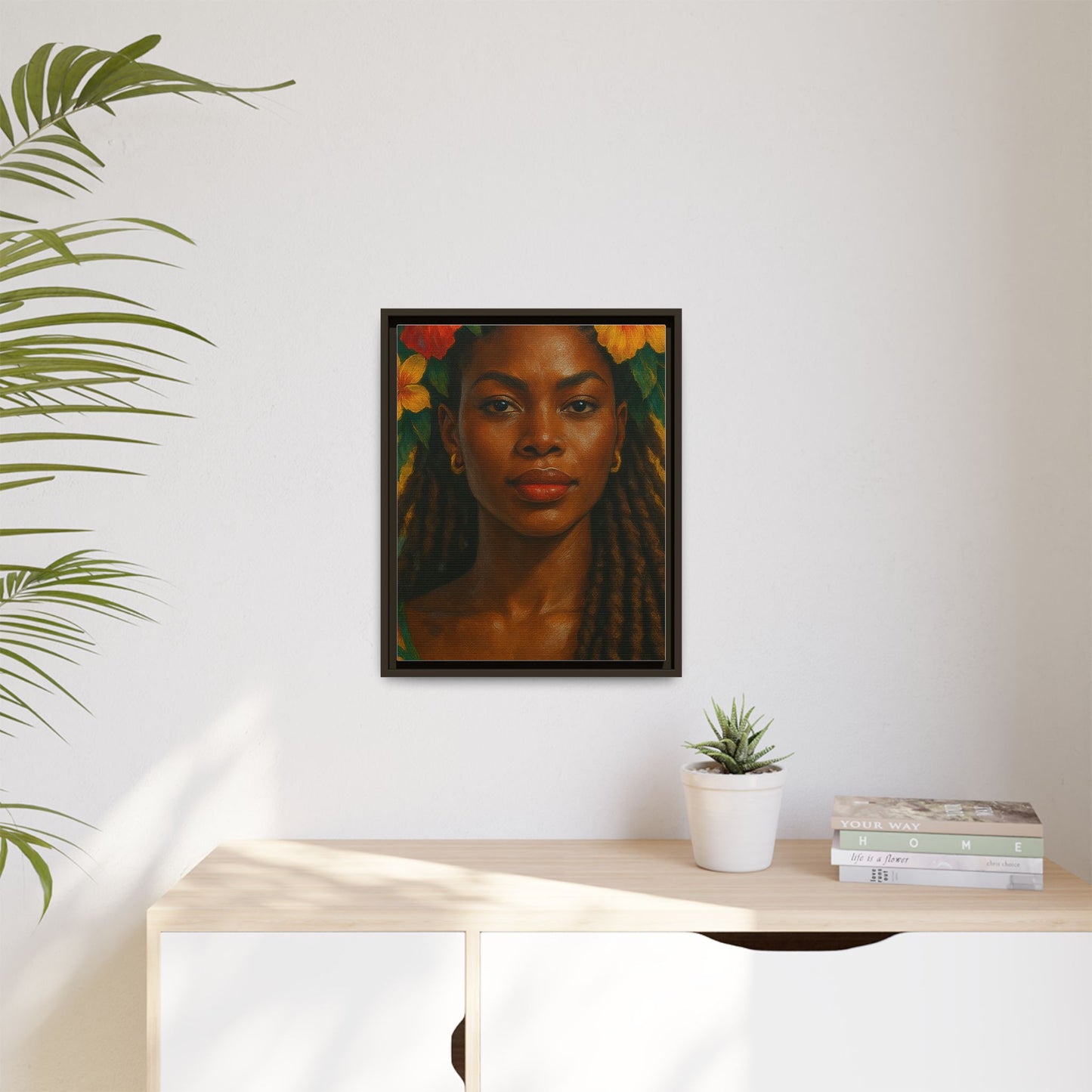 Framed Matte Canvas Print —Pennycooke Girl