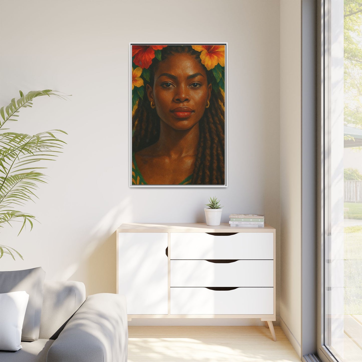 Framed Matte Canvas Print —Pennycooke Girl