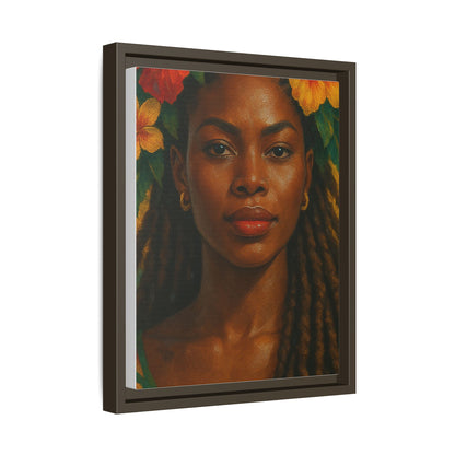 Framed Matte Canvas Print —Pennycooke Girl