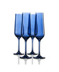 Katram Castle - Set of Four Colored Champagne Flutes