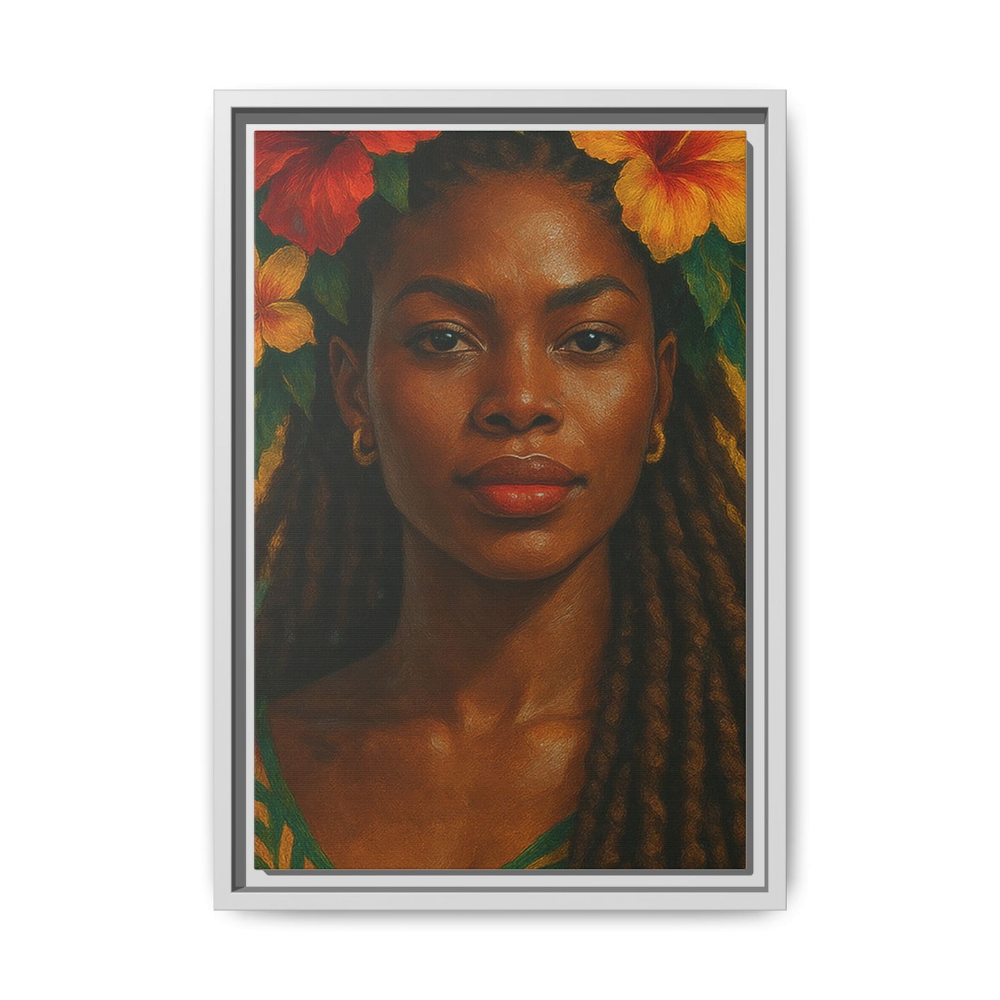 Framed Matte Canvas Print —Pennycooke Girl