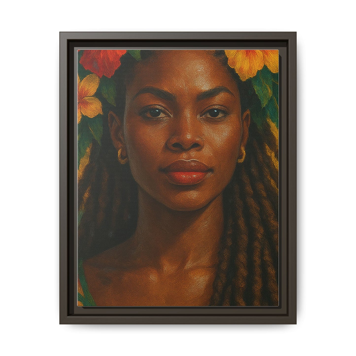 Framed Matte Canvas Print —Pennycooke Girl