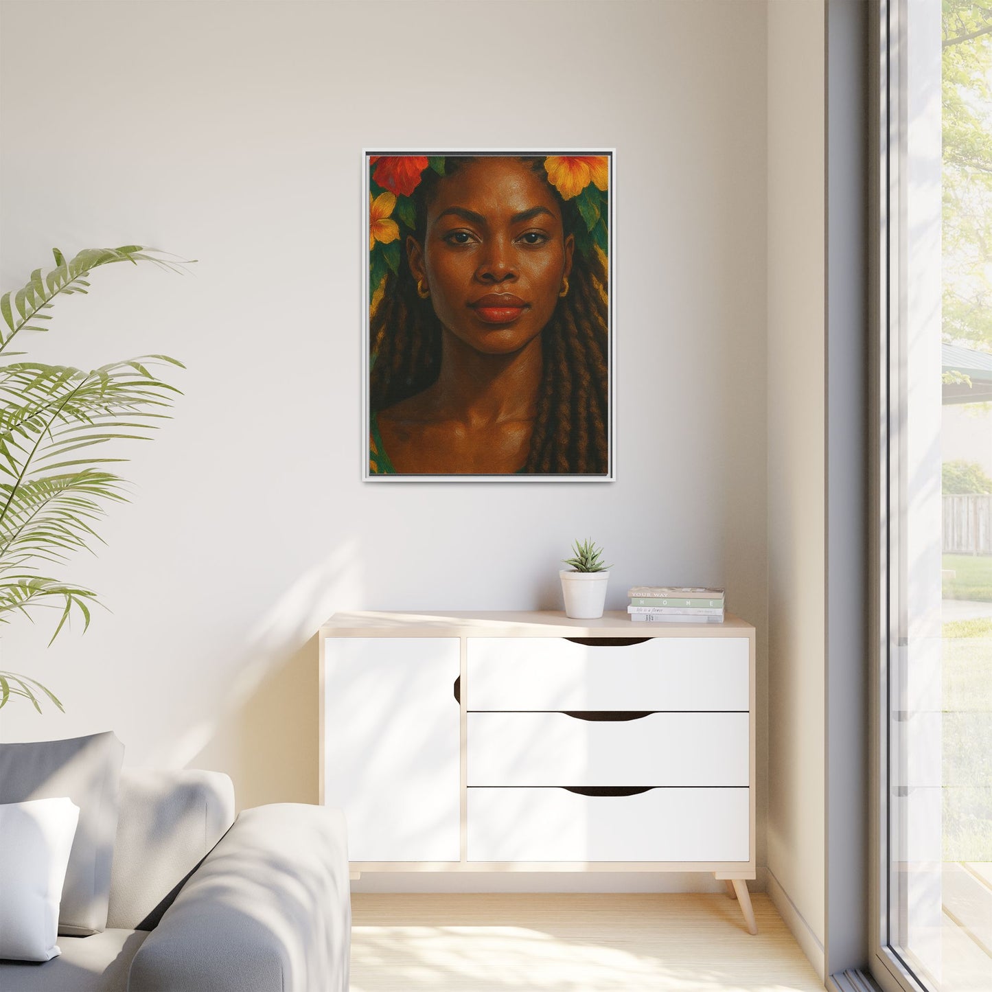 Framed Matte Canvas Print —Pennycooke Girl