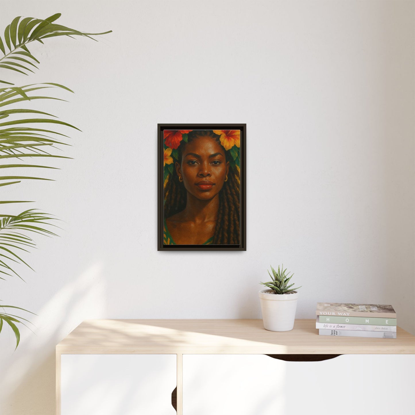 Framed Matte Canvas Print —Pennycooke Girl