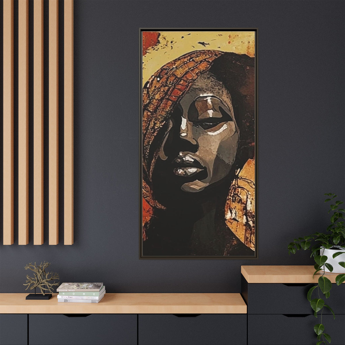 Palmyra - Framed Matte Canvas Artwork - DesignsByZuedi
