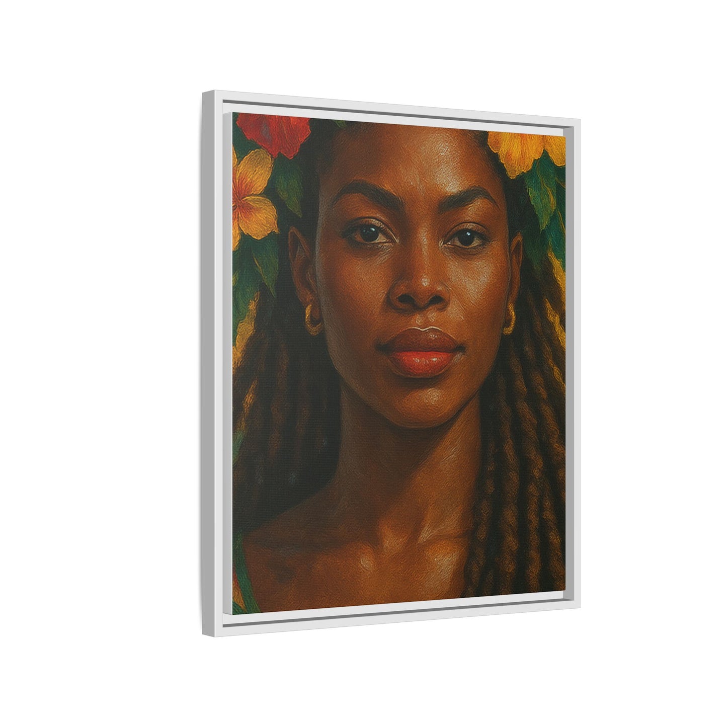 Framed Matte Canvas Print —Pennycooke Girl